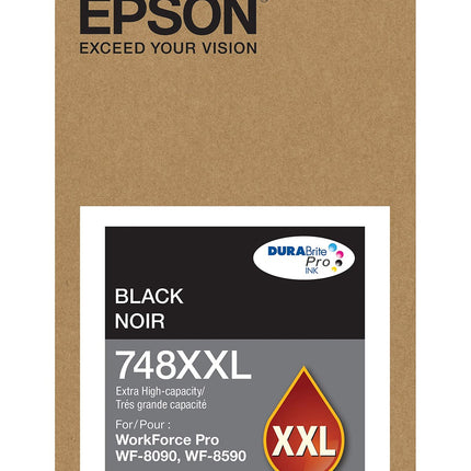 Epson 748XXL DURABrite Pro Extra High-Yield Black Ink Cartridge, T748XXL120