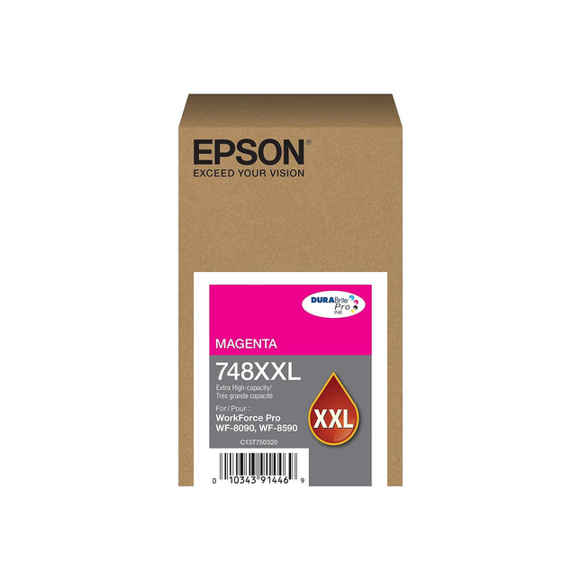 Epson 748XXL DURABrite Pro Extra High-Yield Magenta Ink Cartridge, T748XXL320