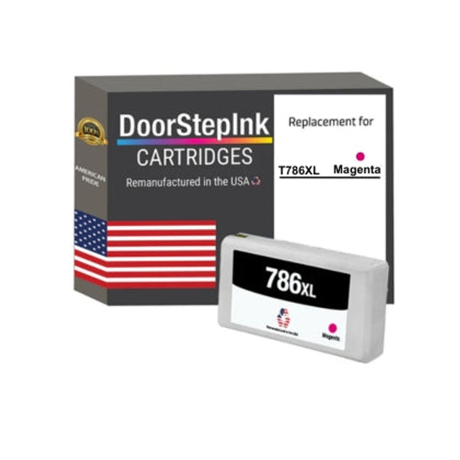 DoorStepInk Brand for Epson T786XL High Yield Magenta Remanufactured in USA Ink Cartridge, T786XL320
