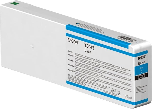 Genuine Epson 700ml UltraChrome HD Cyan Ink Cartridge, T804200