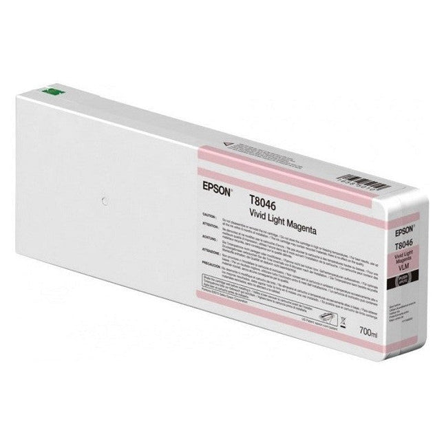 Genuine Epson 700ml UltraChrome HD Vivid Light Magenta Ink Cartridge, T804600