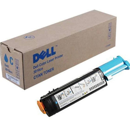 Genuine Dell 3010CN Standard Yield Cyan Laser Toner Cartridge, TH204