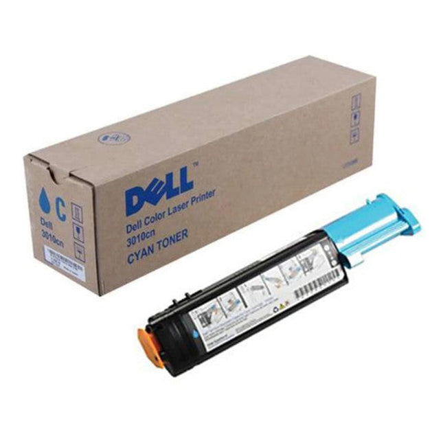 Genuine Dell 3010CN Standard Yield Cyan Laser Toner Cartridge, TH204