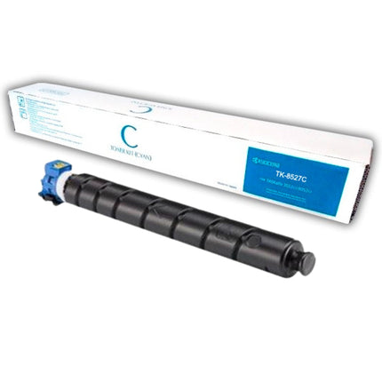 Genuine Kyocera TK-8527 Standard Yield Cyan Toner Cartridge, TK-8527C