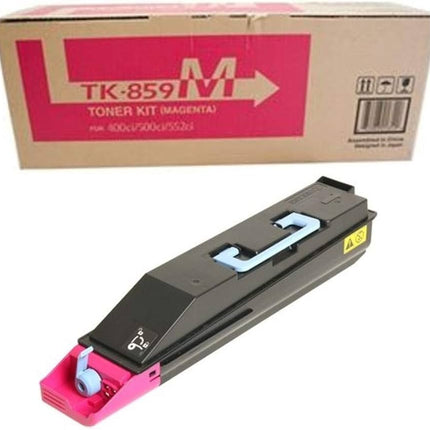 Genuine Kyocera TK-859 Standard Yield Magenta Toner Cartridge, TK-859M