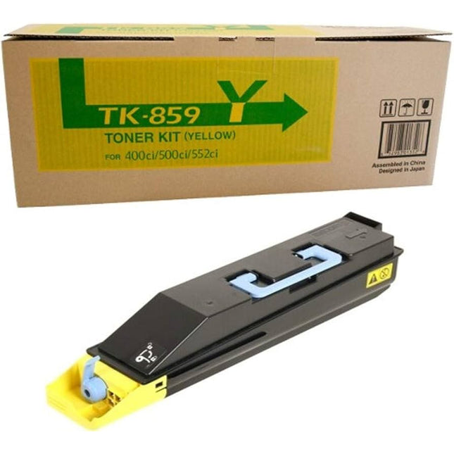 Genuine Kyocera TK-859 Standard Yield Yellow Toner Cartridge, TK-859Y