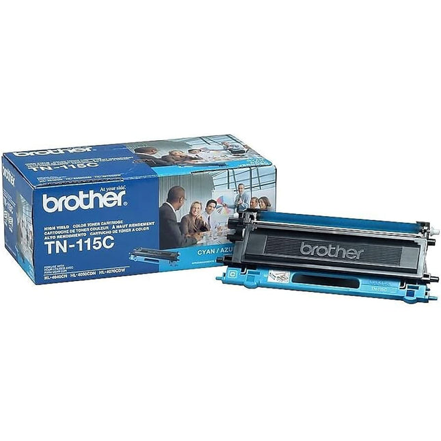 Genuine Brother TN115C High-Yield Toner Cartridge, TN-115C