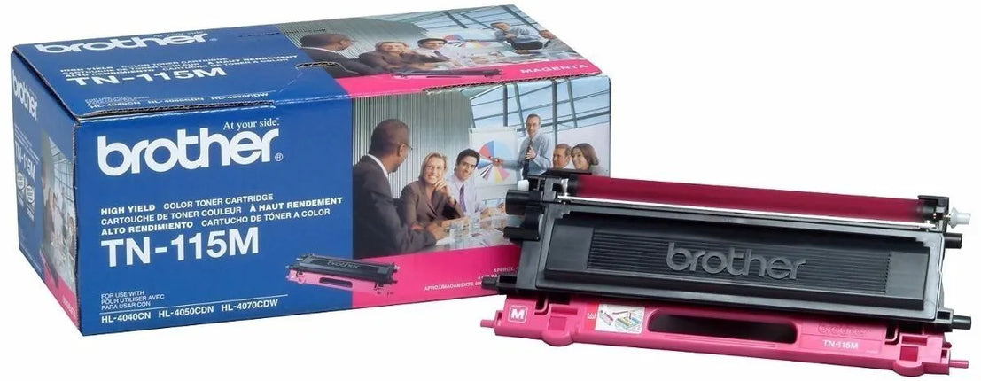 Genuine Brother TN115M Magenta High-Yield Toner Cartridge, TN-115M