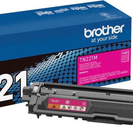 Brother TN-221 Standard-Yield Magenta Toner Cartridge, TN221M