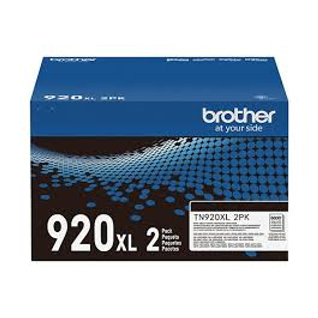 Original Brother TN-920Xl High Yield Black Toner Cartridge- 2-Pack