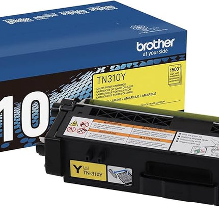 Brother TN310 Standard-Yield Yellow Laser Toner Cartridge, TN310Y