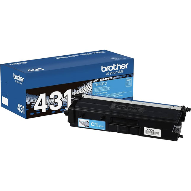 Brother TN431 Standard-Yield Cyan Toner Cartridge, TN431C