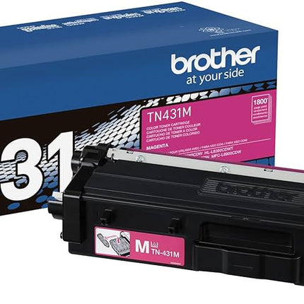 Brother TN431 Standard-Yield Magenta Toner Cartridge, TN431M
