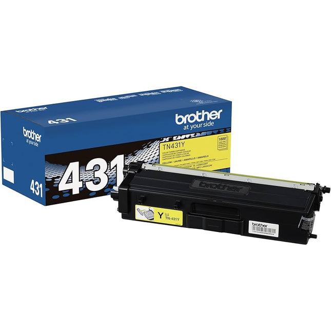 Brother TN431 Standard-Yield Yelow Toner Cartridge, TN431Y