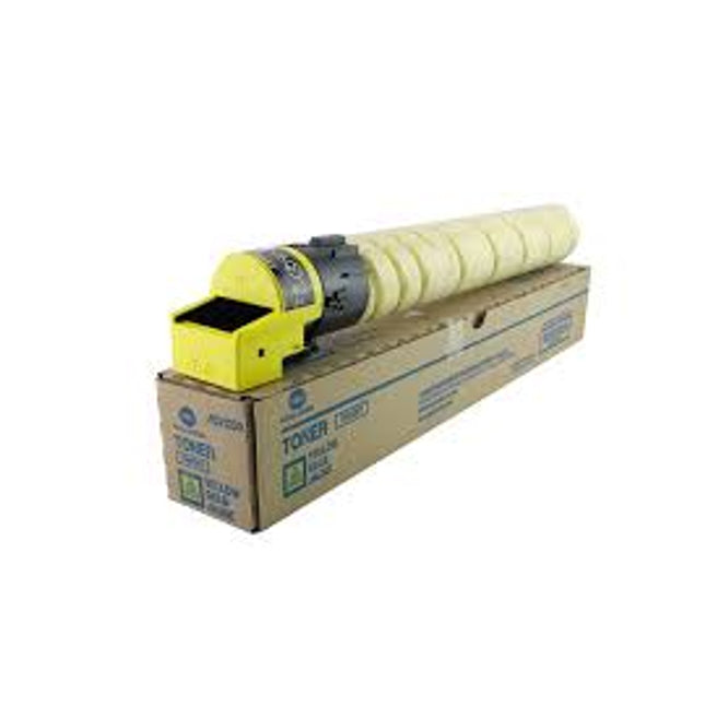 Original Konica Minolta TN626Y Standard Yield Yellow Toner Cartridge, ACV123H