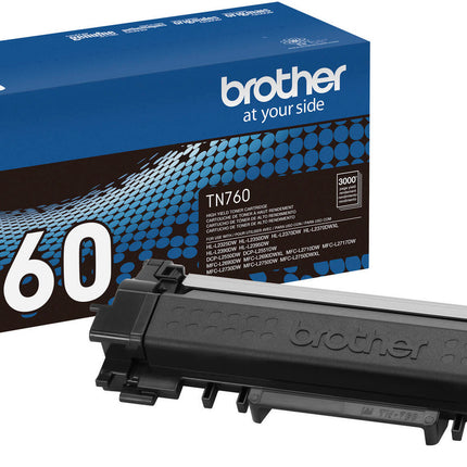 Original Brother TN-760 High Yield Black Toner Cartridge