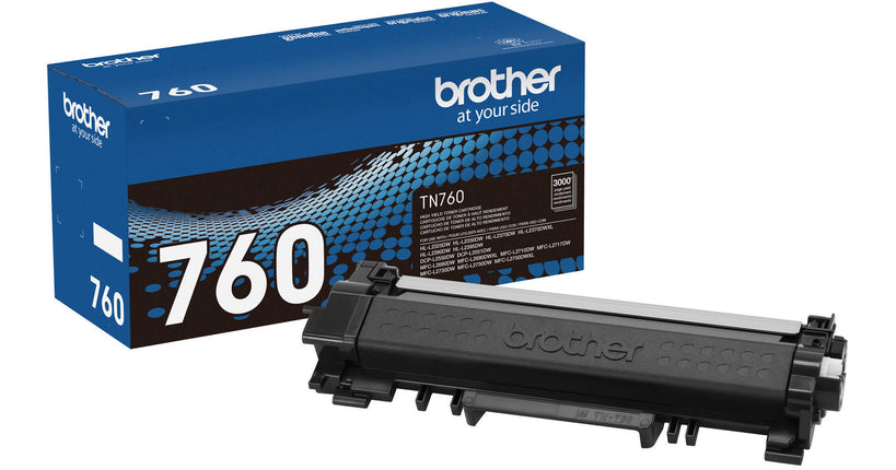 Original Brother TN-760 High Yield Black Toner Cartridge