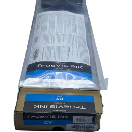 Original Roland TrueVIS TR-CY/500CC High-Yield Cyan Ink Cartridge