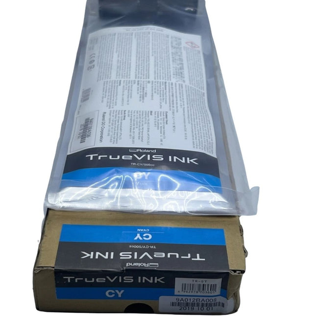 Original Roland TrueVIS TR-CY/500CC High-Yield Cyan Ink Cartridge