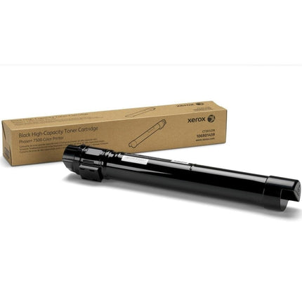 Genuine Xerox Phaser 7500 High Yield Black Toner Cartridge, 106R01439