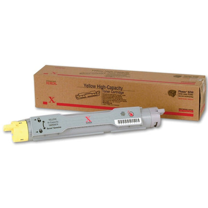 Genuine Xerox Phaser 6250 High-Yield Yellow Toner Cartridge, 106R00674