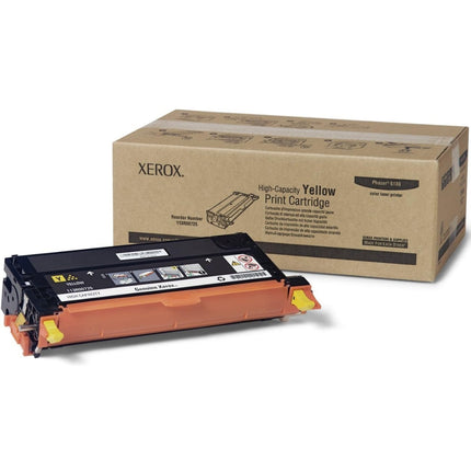 Genuine Xerox Phaser 6180 High-Yield Yellow Toner Cartridge, 113R00725