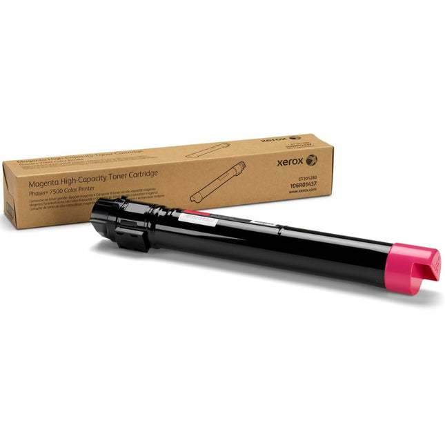 Xerox Phaser 7500 High Yield Magenta Toner Cartridge, 106R01437