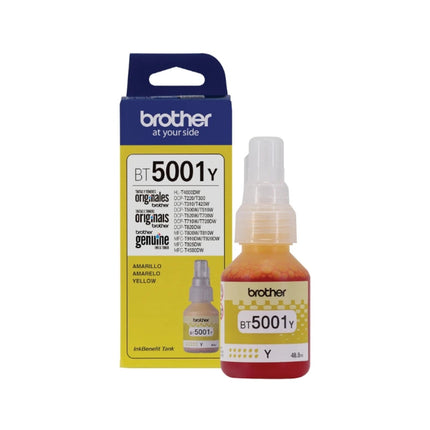 Original Brother BT5001 High Yield Yellow ink bottle