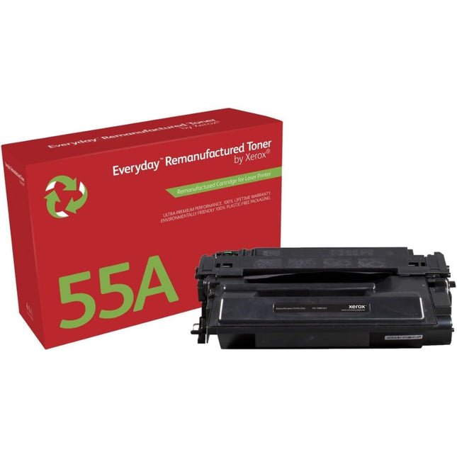 Original Xerox 106R01621 Standard Yield Black Toner Cartridge, (Alternative To The HP 55A (CE255A)