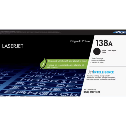 Original HP 138A Standard Yield Black Toner Cartridge, W1380A