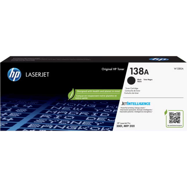 Original HP 138A Standard Yield Black Toner Cartridge, W1380A