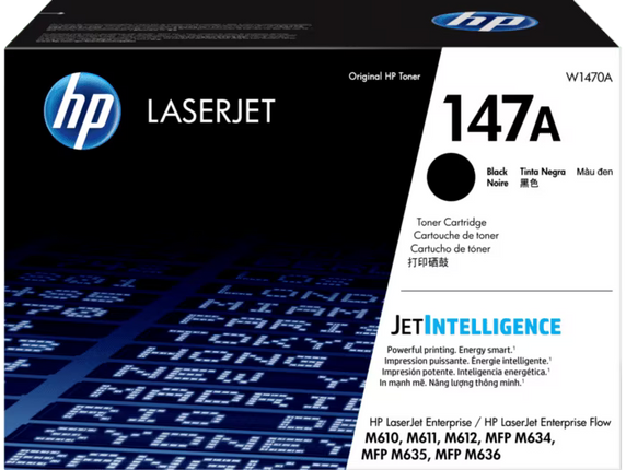 Original HP 147A Standard Yield Black Toner Cartridge, W1470A