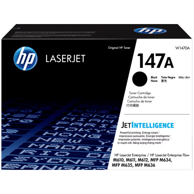 Original HP 147A Standard Yield Black Toner Cartridge, W1470A