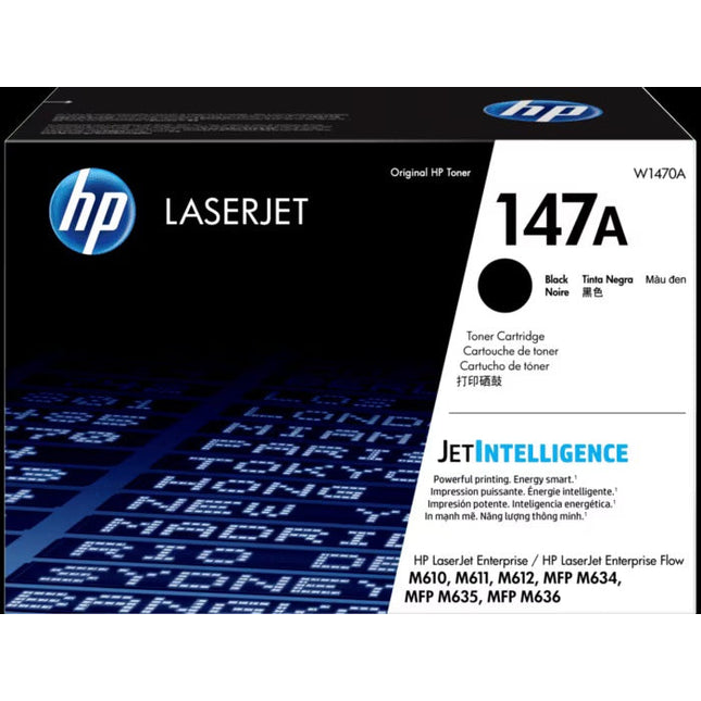 Original HP 147A Standard Yield Black Toner Cartridge, W1470A