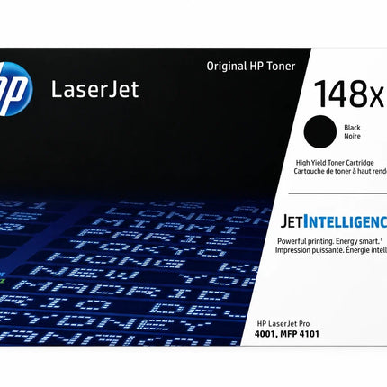 Original HP 148X High-Yield Black Toner Cartridge, W1480X