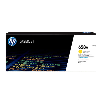 Original HP 658A Standard Yield Yellow Toner Cartridge, W2002A 