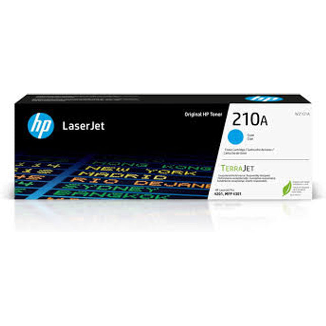 Original HP 210A Standard Yield Cyan Toner Cartridge, W2101A