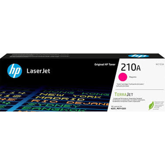 Original HP 210A Standard Yield Magenta Toner Cartridge, W2103A
