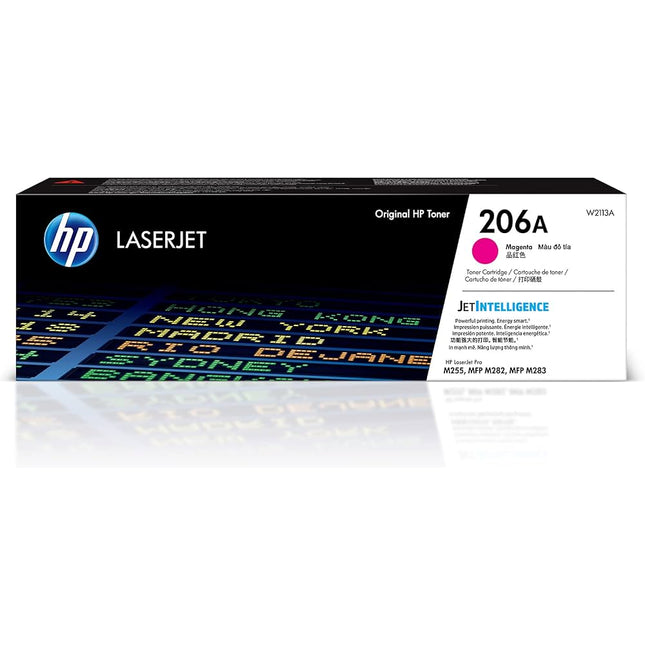 Original HP 206A Magenta LaserJet Toner Cartridge, W2113A