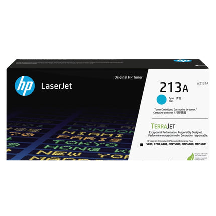 Original HP 213A Standard Yield Cyan Toner Cartridge, W2131A