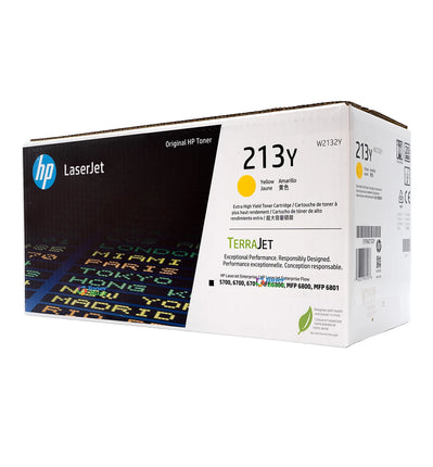 Original HP 213Y Extra- High Yield Yellow Original Toner Cartridge,W2132Y