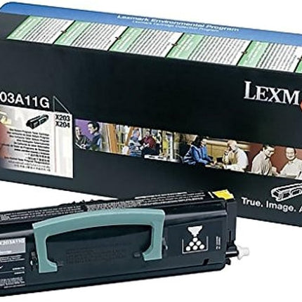 Genuine Lexmark X203,X204 Standard Yield Black Toner Cartridge, X203A11G