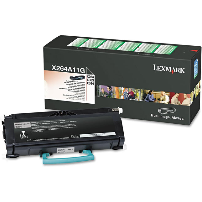 Original Lexmark x264 Standard Yield Black Toner Cartridge, X264A11G