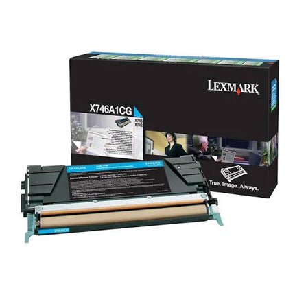 Genuine Lexmark X746A1CG Standard Yield Cyan Toner Cartridge