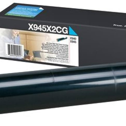 Genuine Lexmark X945X2CG High Yield Cyan Toner Cartridge