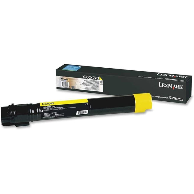 Lexmark X950, X952, X954 Extra High Yield Yellow Toner Cartridge X950X2YG