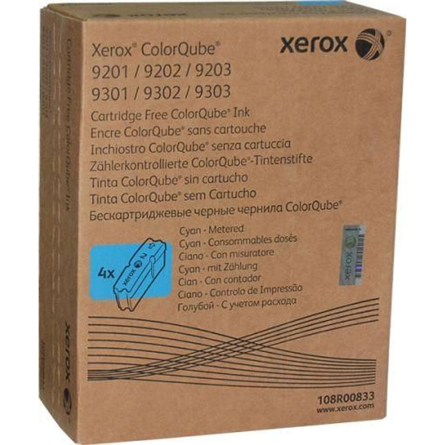 Genuine Xerox OEM 108R00829 4-Pack Cyan Solid Ink Sticks