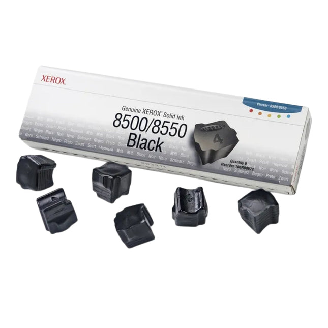Genuine Xerox Solid Ink 8500/8550 Black (6 sticks) (108R00672)