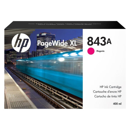 HP 843A 400ml PageWide XL Magenta Ink Cartridge, C1Q59A