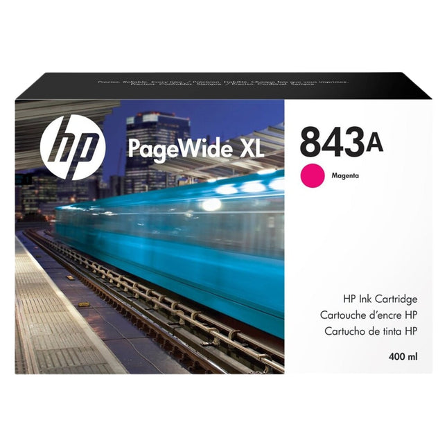 HP 843A 400ml PageWide XL Magenta Ink Cartridge, C1Q59A